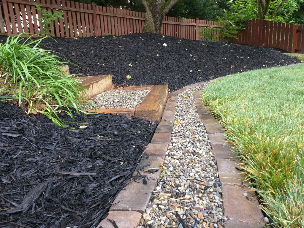 Reclaiming Back Yard Space With A Decorative Drain Ivey League Landscapes Llc
